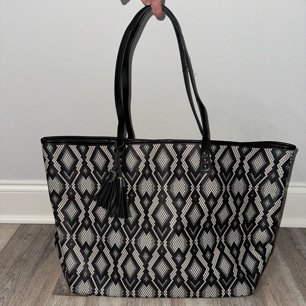 Cinda B Python Tote Bag